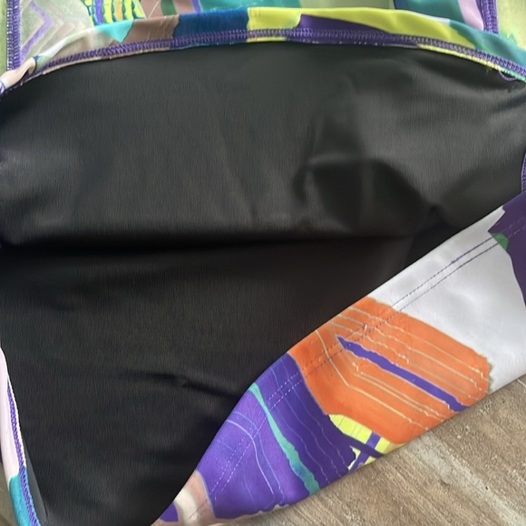 Zella Girls Stretch Rashguard Purple size 12 - Picture 5 of 7